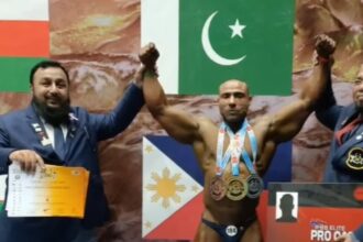 Pakistan’s Fida Beats Indian Rival to Win Gold at Asian anaerobic exercise Championship